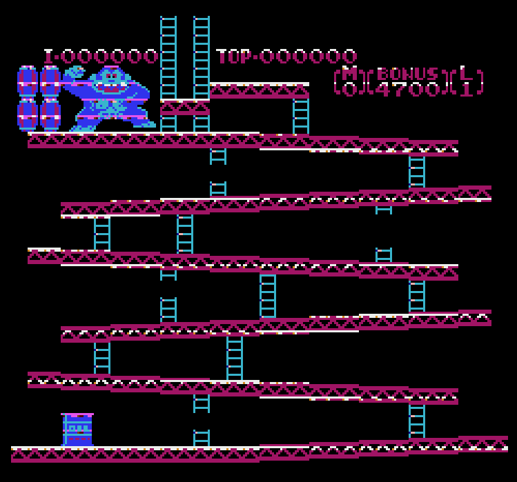 Donkey Kong in a neon rave